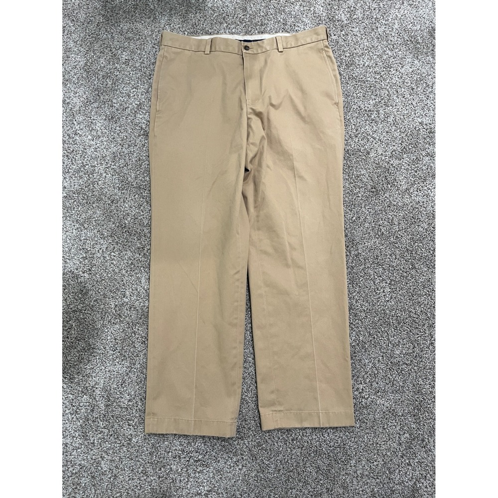 Brooks Brothers Advantage Chino Clark Fit Khaki Pants Mens 36x30 Cotton Twill
